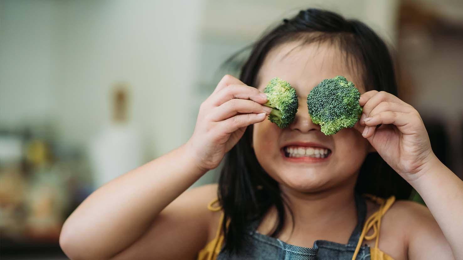 Pige med broccoliøjne