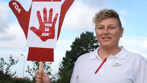 Annika arrangerede en demonstration